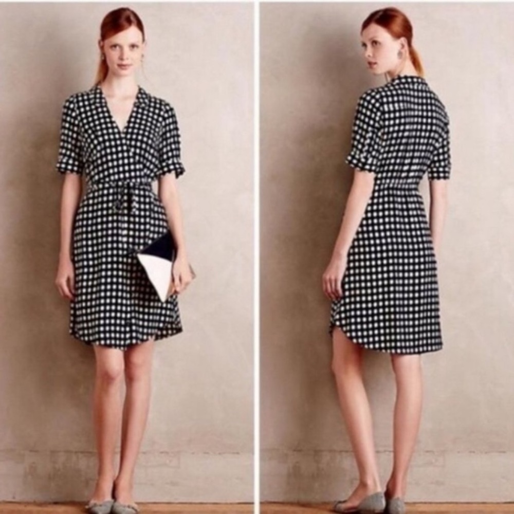 Tylho (Anthropologie) polka dot wrap dress
